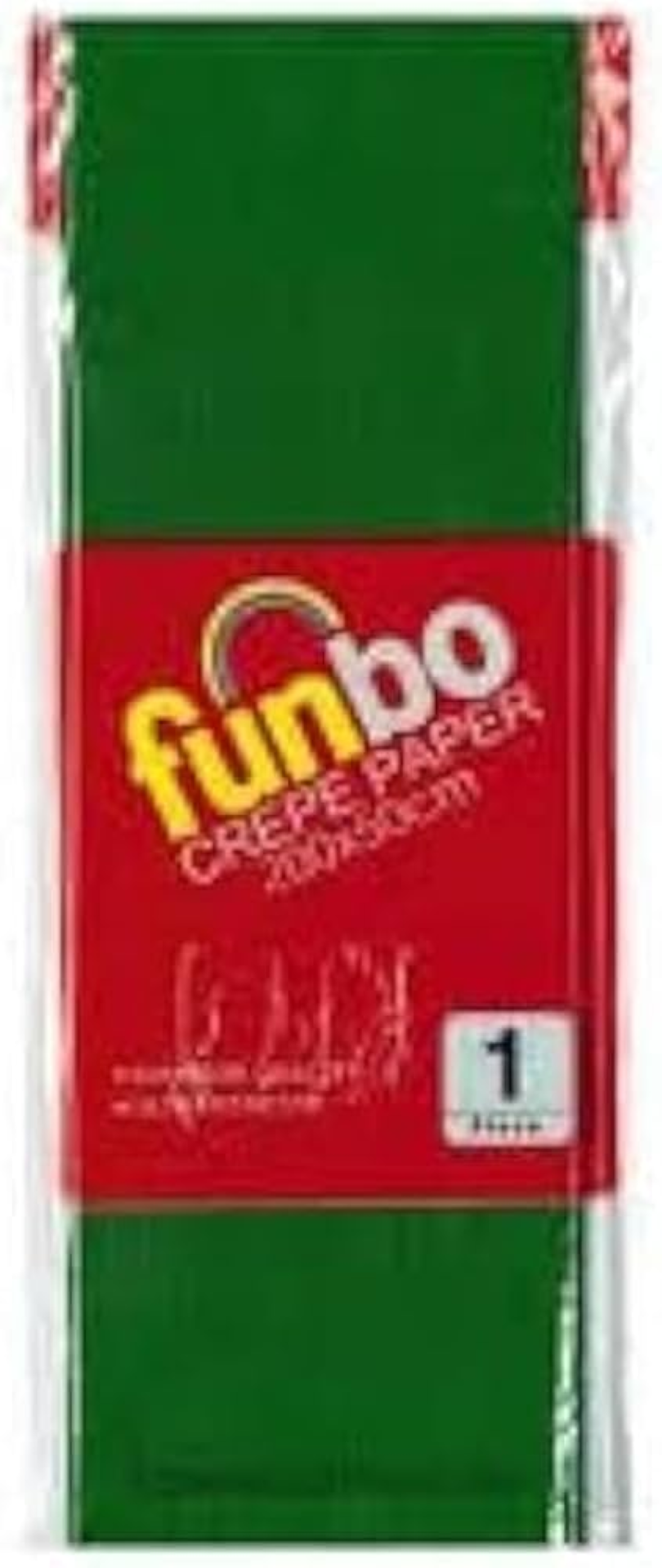Funbo Crepe Paper 23gsm 50cmx2m Pk=10SBE FO-CP80-33-BES